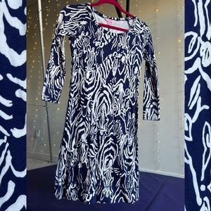 Lilly Pulitzer Navy Blue Entourage Preston Dress